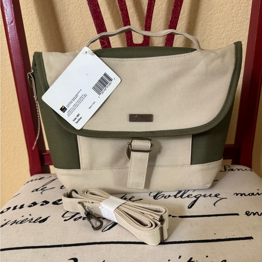 Promaster Digital Camera Bag Westport Collection in Tan and Olive Green NWT
